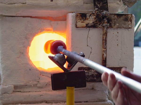 Reheating glass