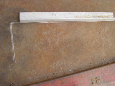 the thread and the angle iron